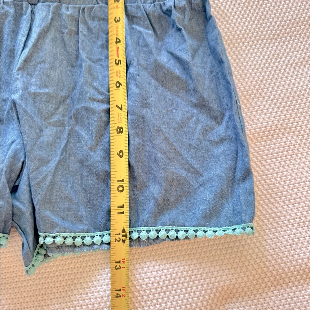SELF ESTEEM 2 Piece Girls Grey Rainbow Unicorn Tank Top & Blue Denim Shorts Set - Picture 14 of 14